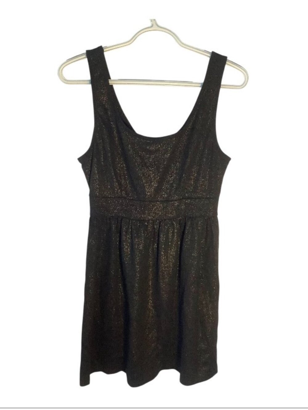 Forever 21 Black Sleeveless Glitter Jersey Dress Size M